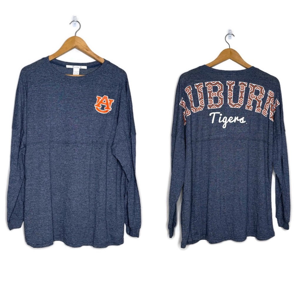 AU Auburn Tigers Long Sleeve Spirit Jersey T-shirt Women’s Size Medium Chicka-D